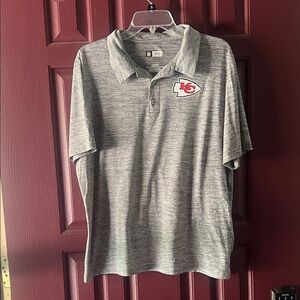 Team Apparel Heather Gray Chiefs Polo